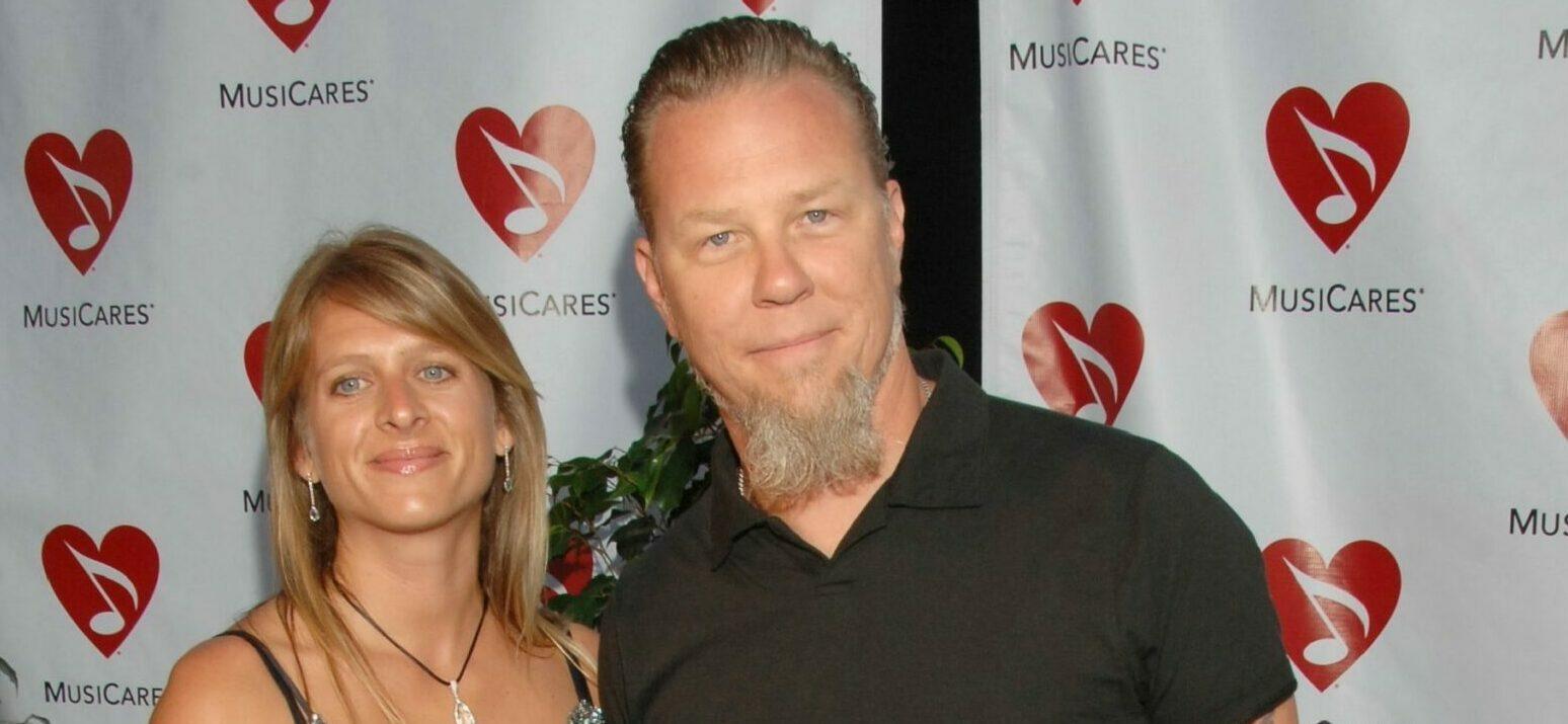 James Hetfield of Metallica and wife Francesca Hatfield