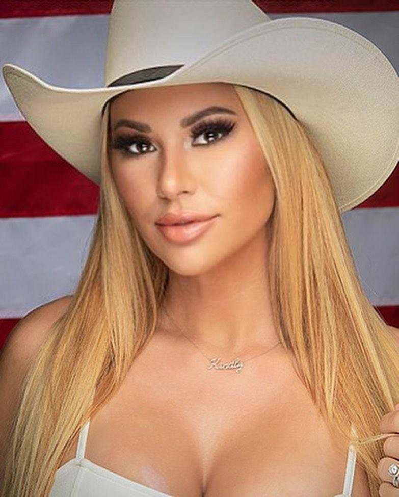 Kindly Myers as a cowgirl