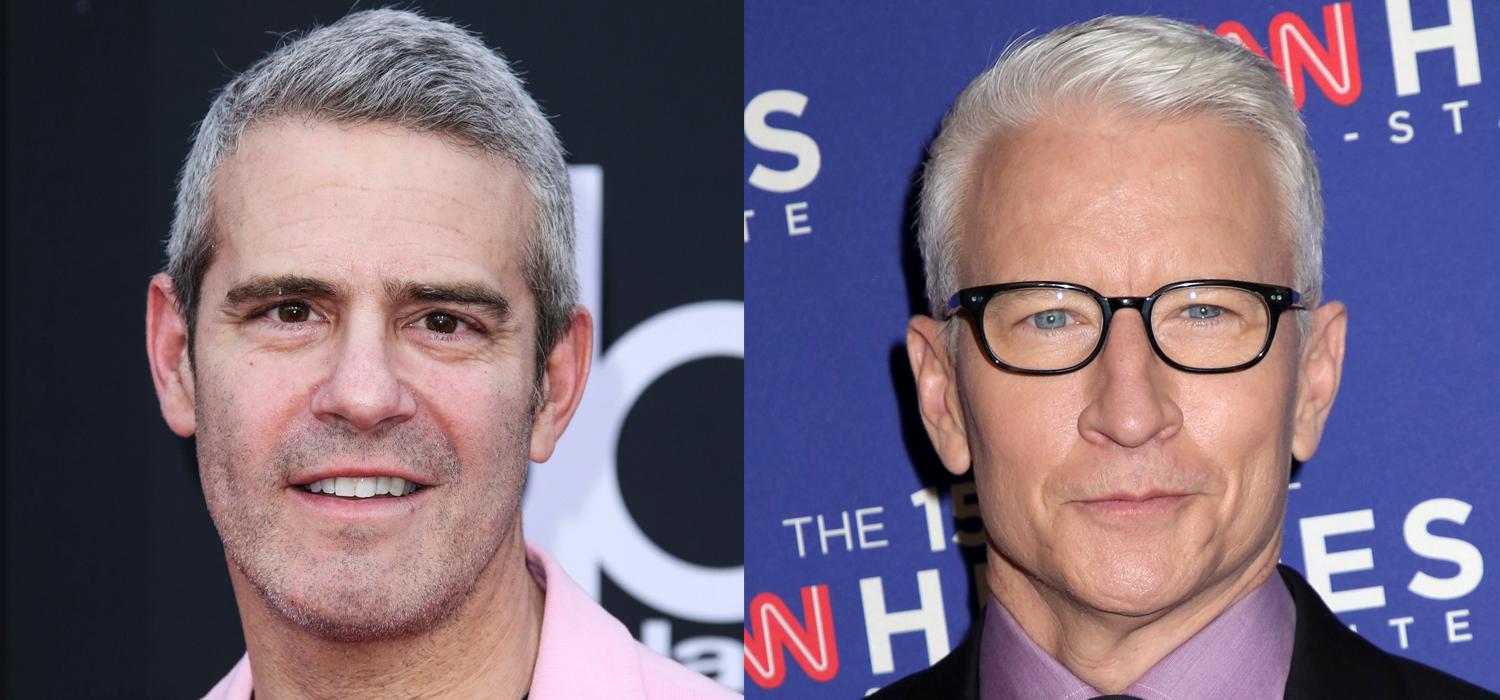 Portraits of Andy Cohen and Anderson Cooper