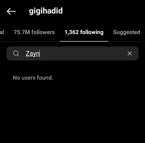 Gigi Hadid unfollows Zayn Malik