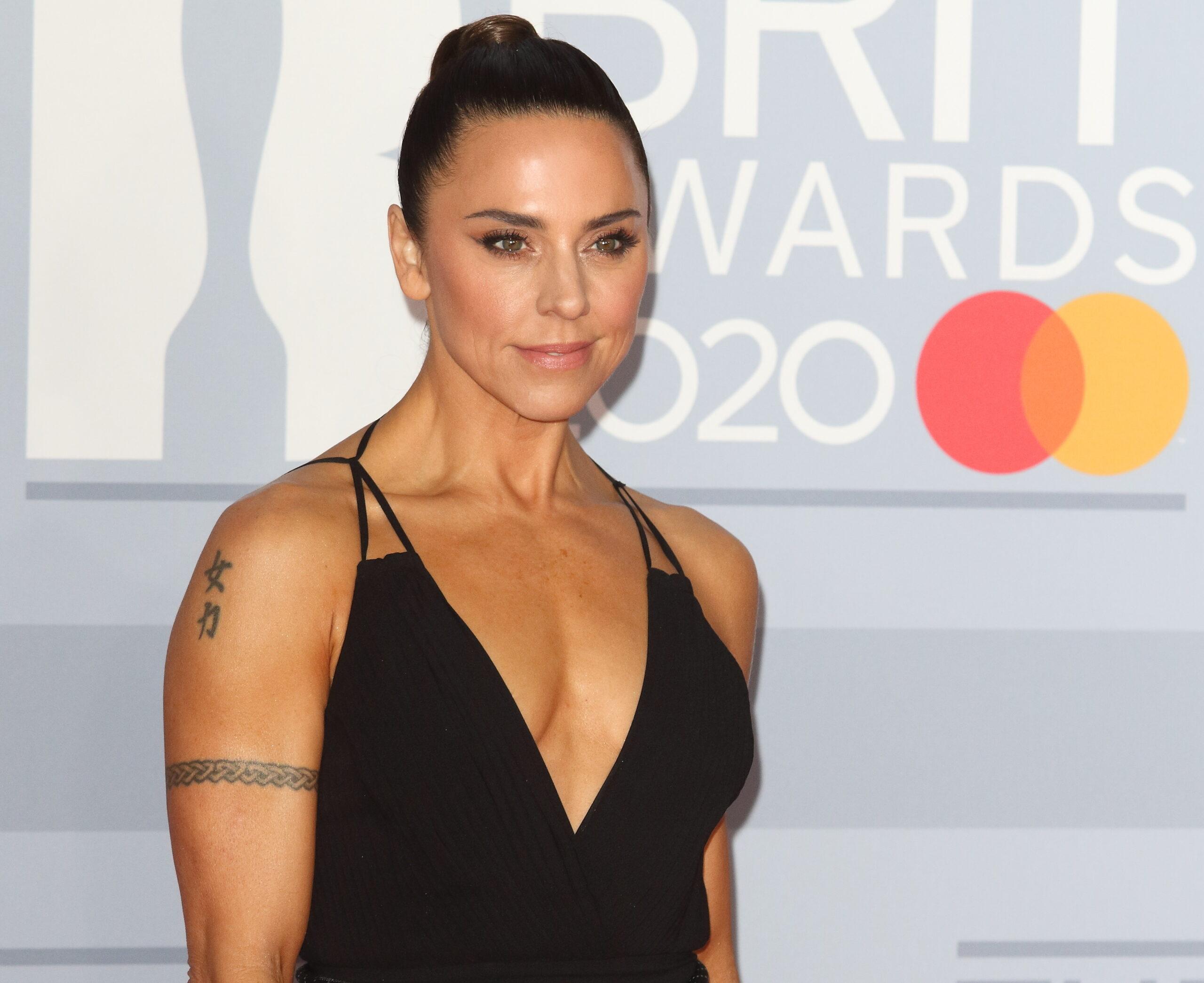 February 18, 2020, London, United Kingdom: Amber Davies attends the 40th Brit Awards Red Carpet arrivals at The O2 Arena in London. 18 Feb 2020 Pictured: February 18, 2020, London, United Kingdom: Melanie Chisholm attends the 40th Brit Awards Red Carpet arrivals at The O2 Arena in London. 
