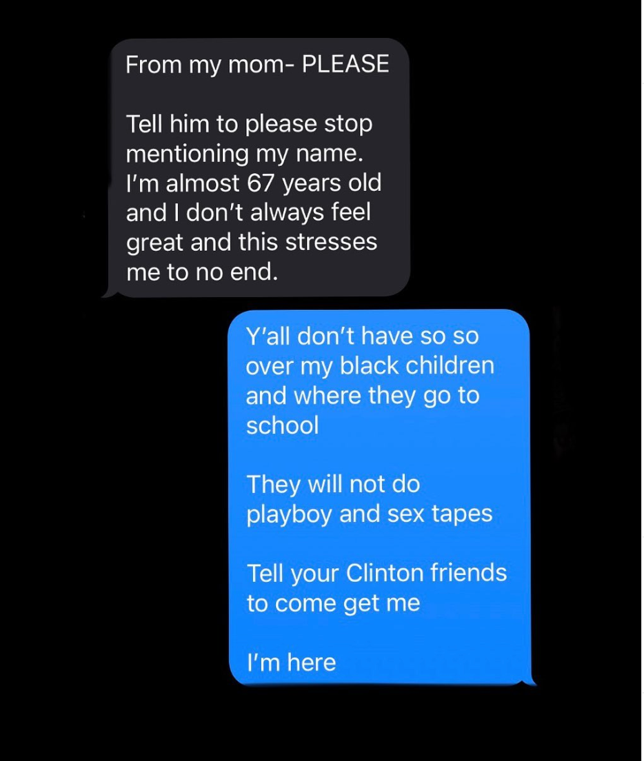 Kanye West text message with Kim about Kris Jenner