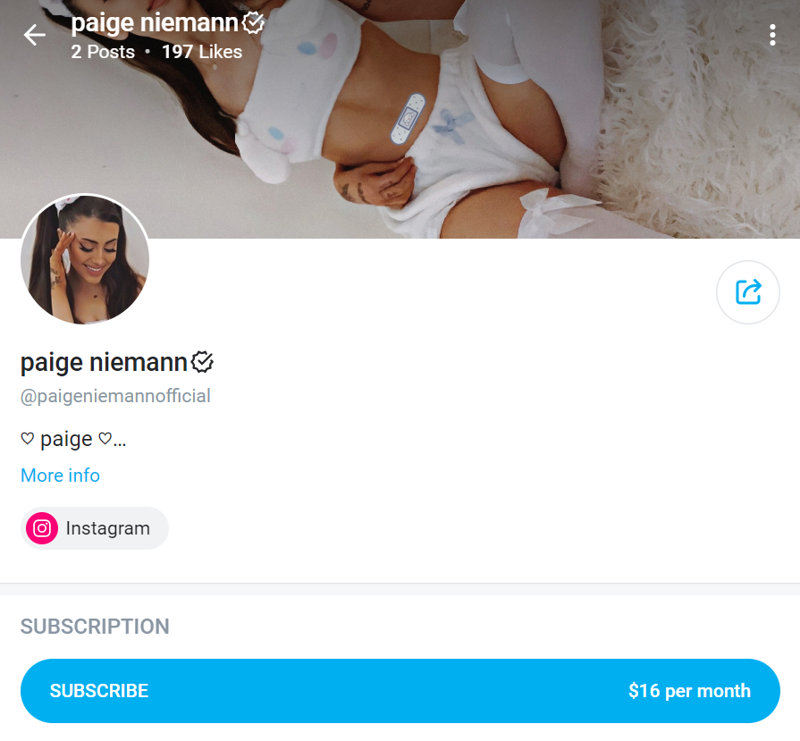 Paige Niemann opens OnlyFans account in Ariana Grande's likeness