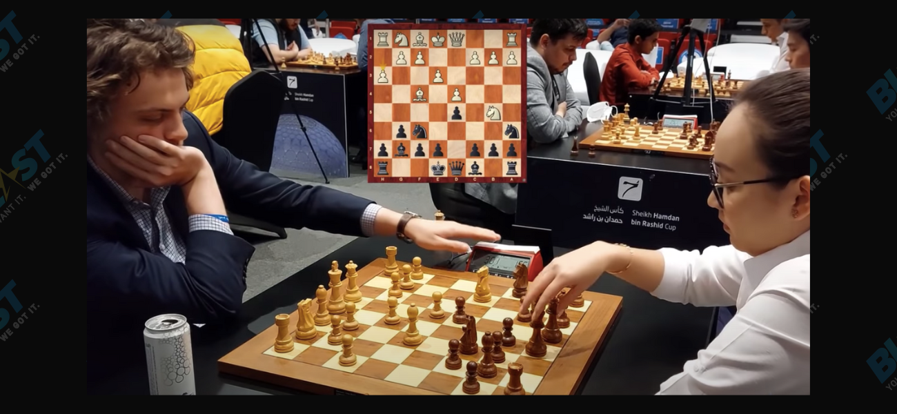 Hans Niemann playing chess tournament