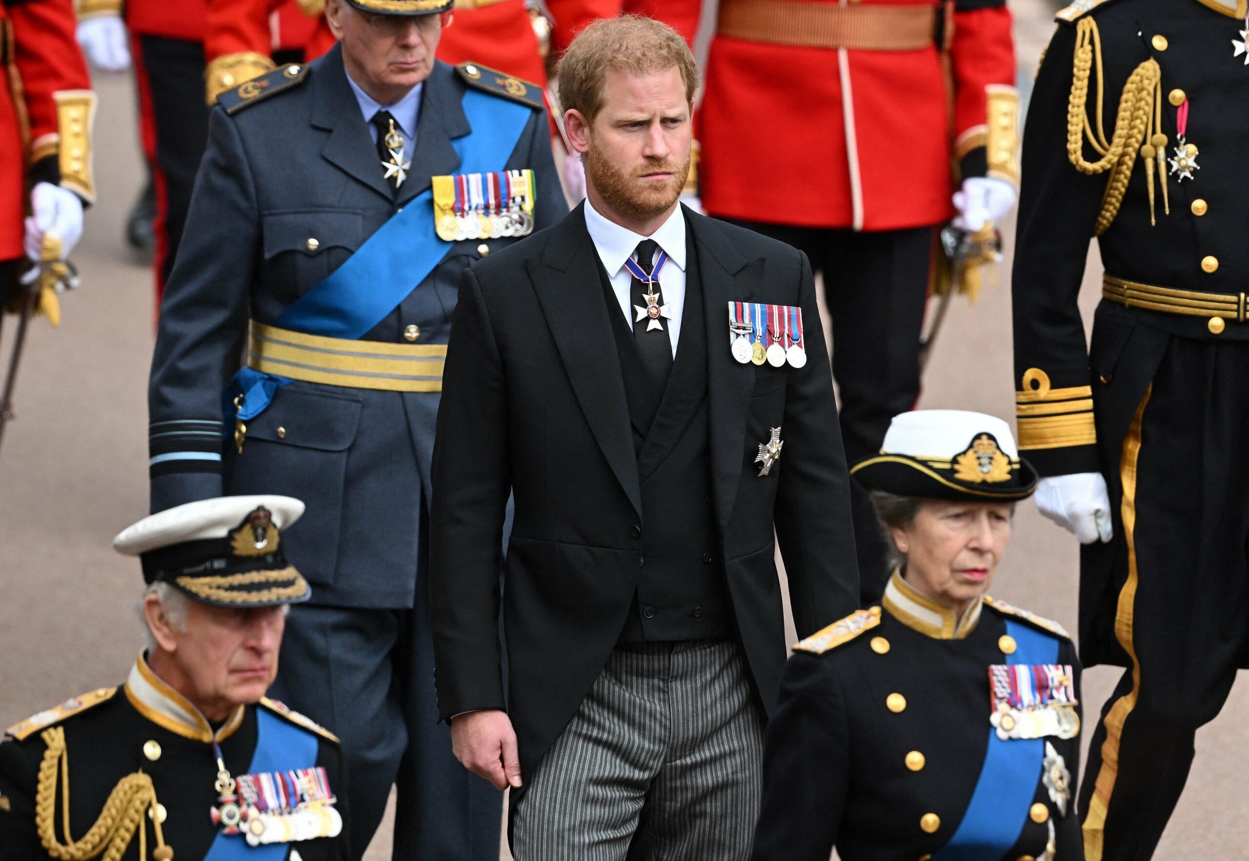 Príncipe Harry no Castelo de Windsor em 19 de setembro de 2022 em Windsor, Inglaterra.