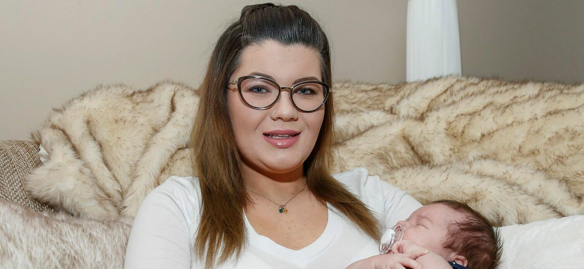 Amber Portwood with her baby James in Indianapolis