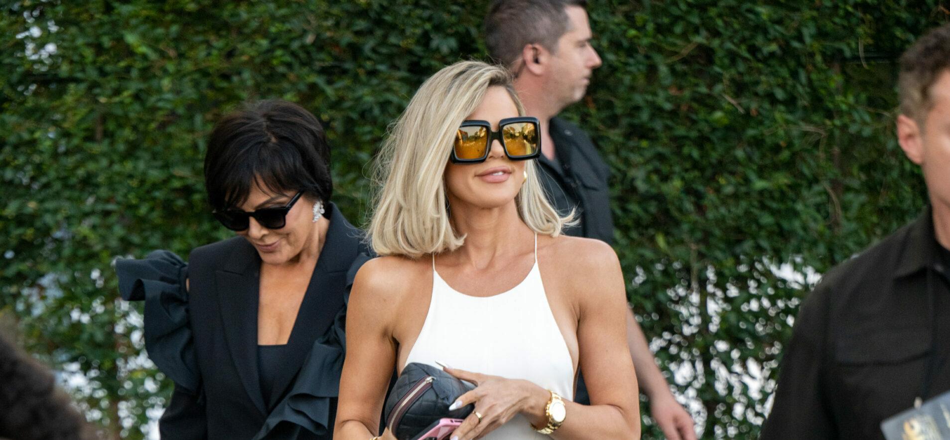 Kris Jenner and Khloe Kardashian are seen in Los Angeles California