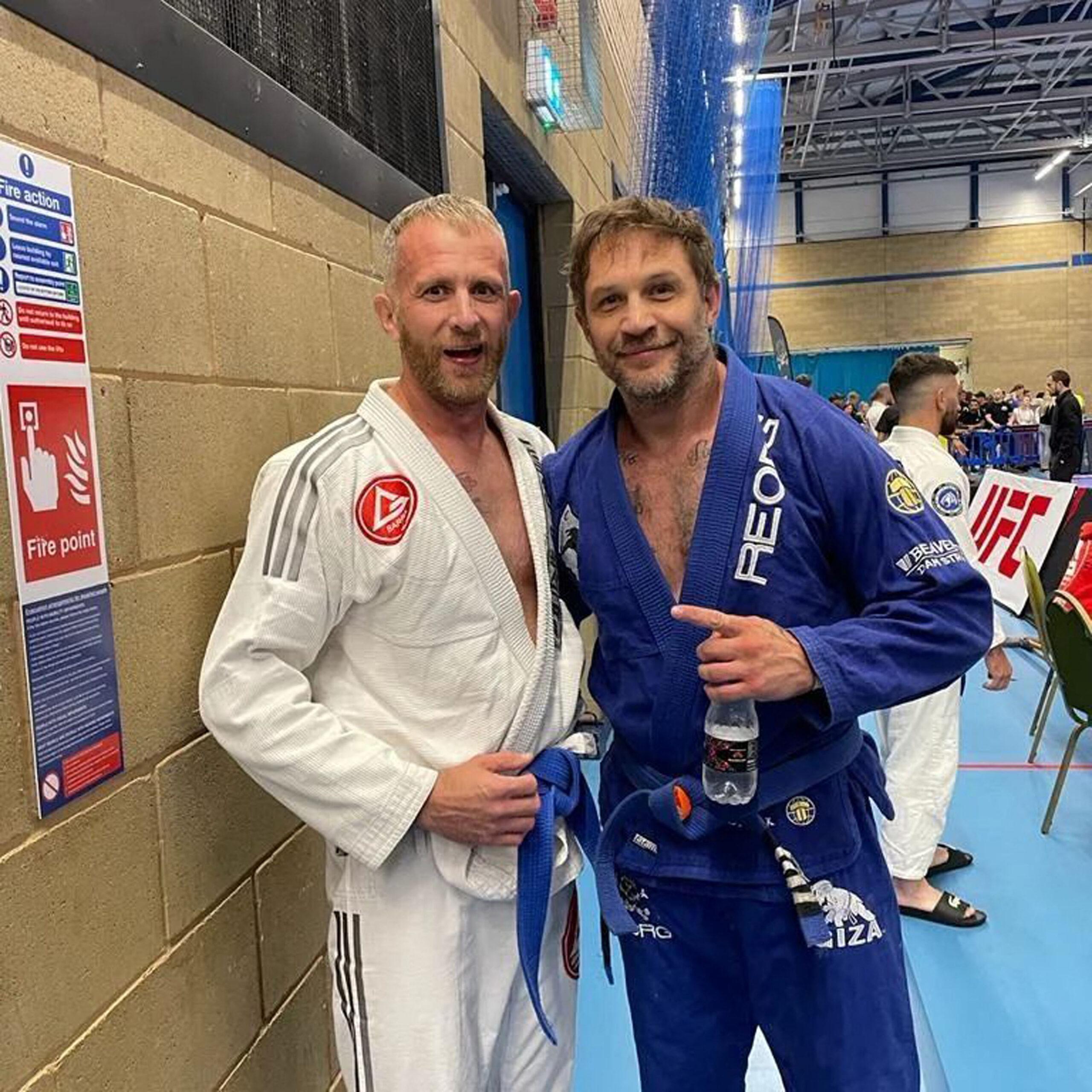 Tom Hardy is a real-life action man as he wins two gold medals in Jiu-Jitsu competition