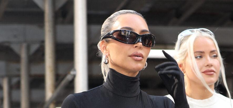 Kim Kardashian seen walking down the street heading to Nobu