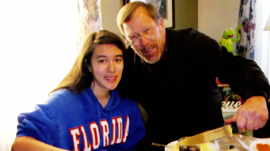 Sarah stern and her father 