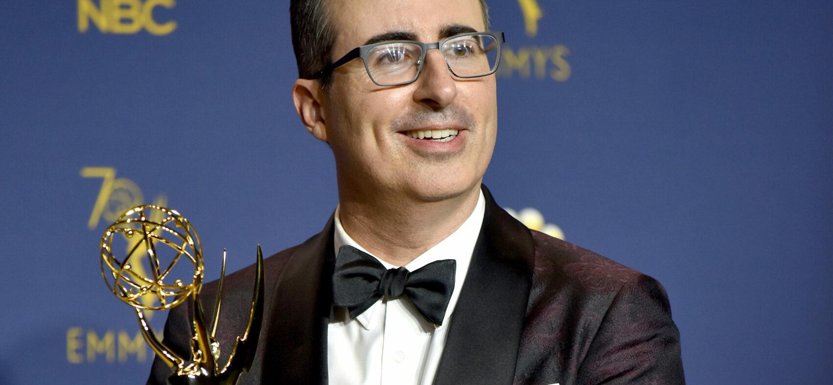 John Oliver wins award at the 70th Primetime Emmy Awards in Los Angeles