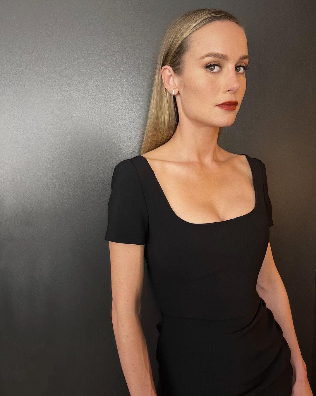 Brie Larson posing for the camera.