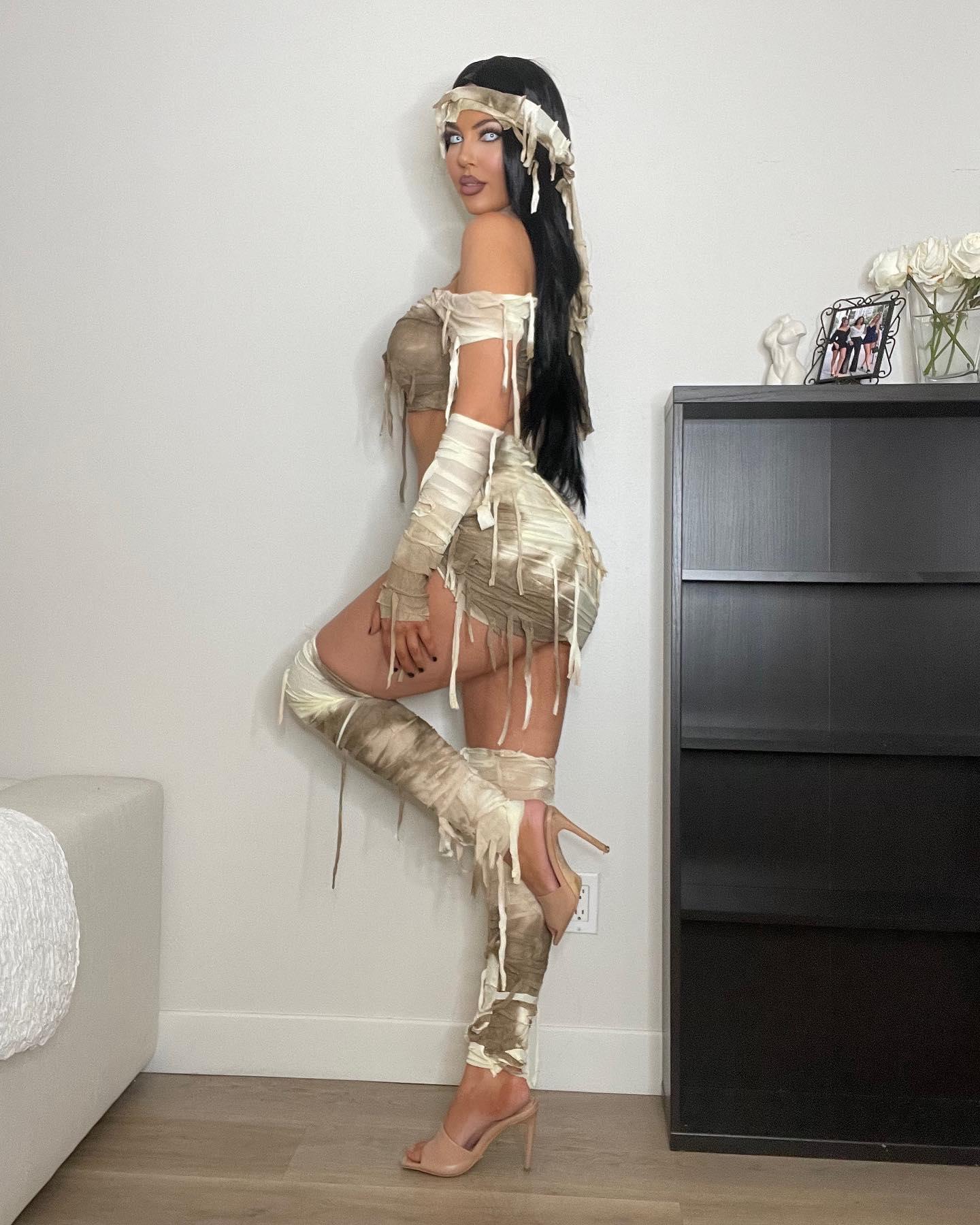 Sophia Pierson went as a mummy for Halloween