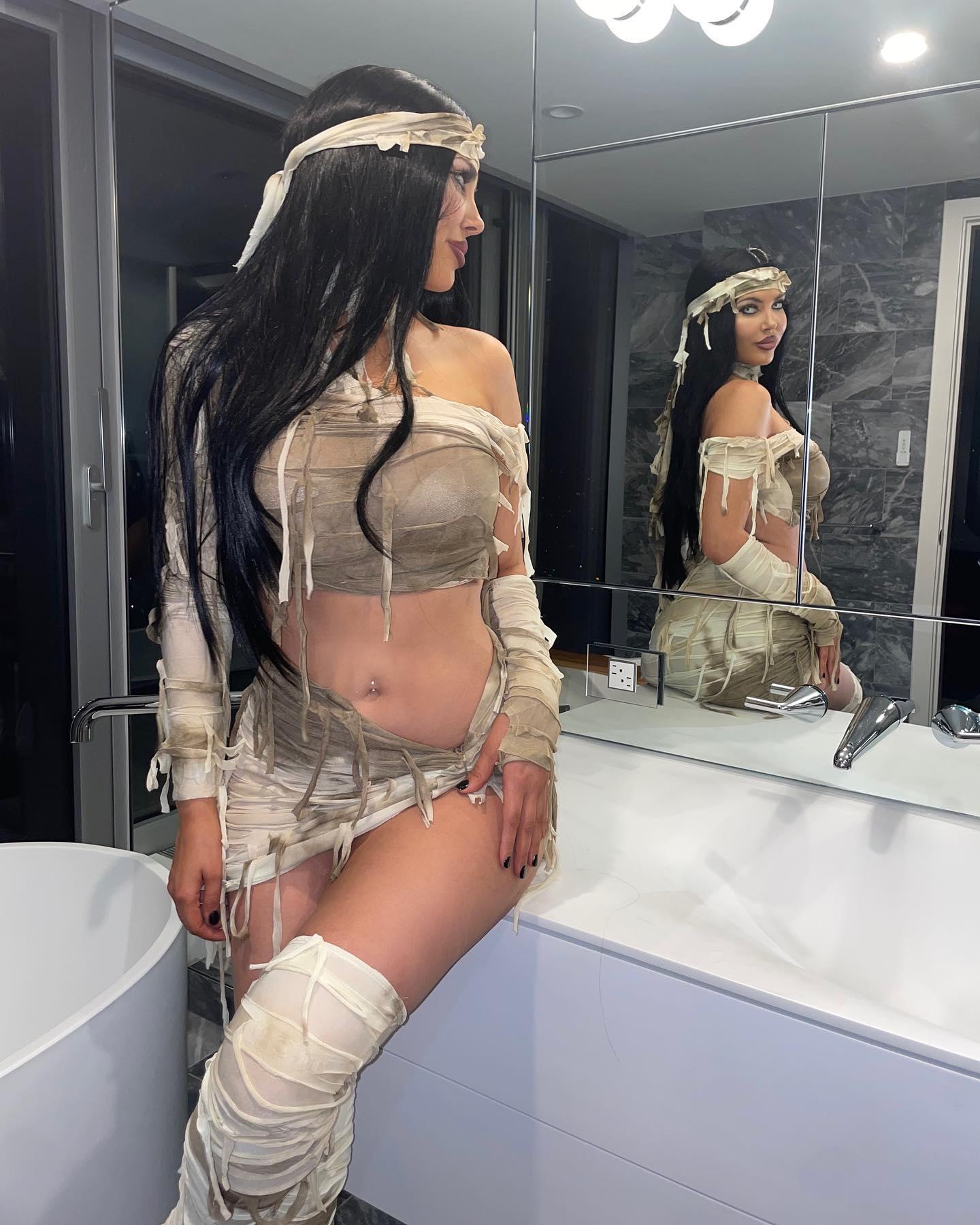 Sophia Pierson went as a mummy for Halloween