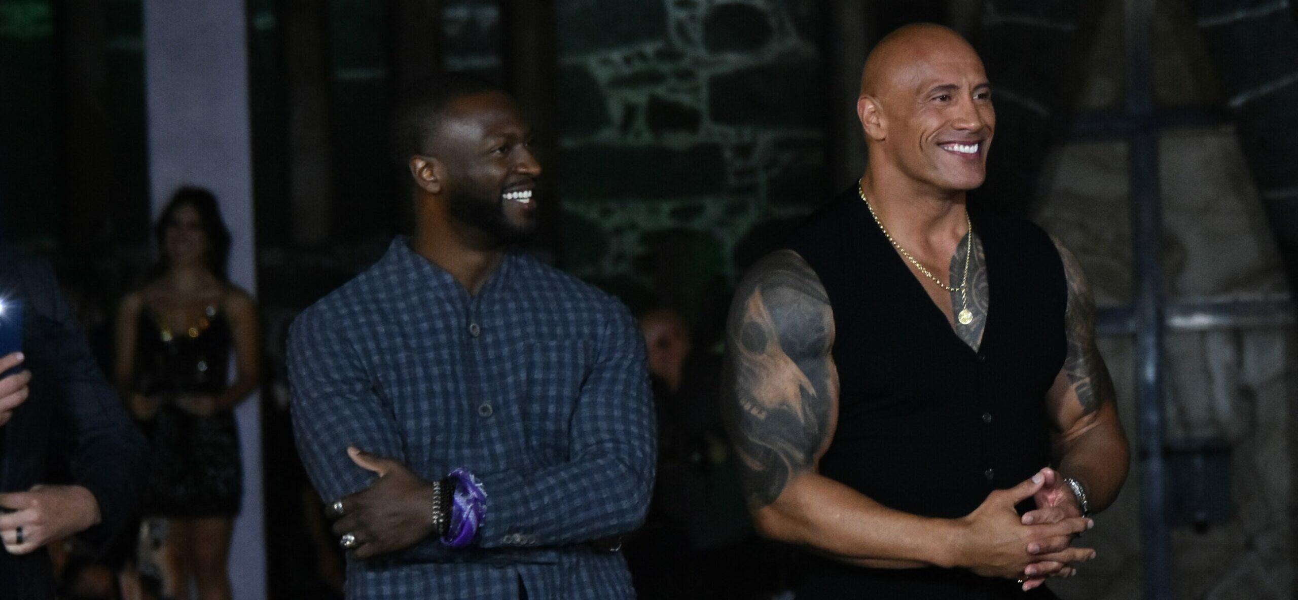 Aldis Hodge and The Rock 'Black Adam' Photocall Fan Event In Mexico City