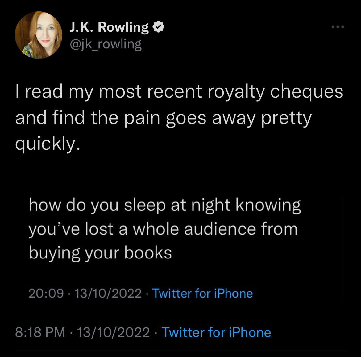 J.K Rowling's Tweet