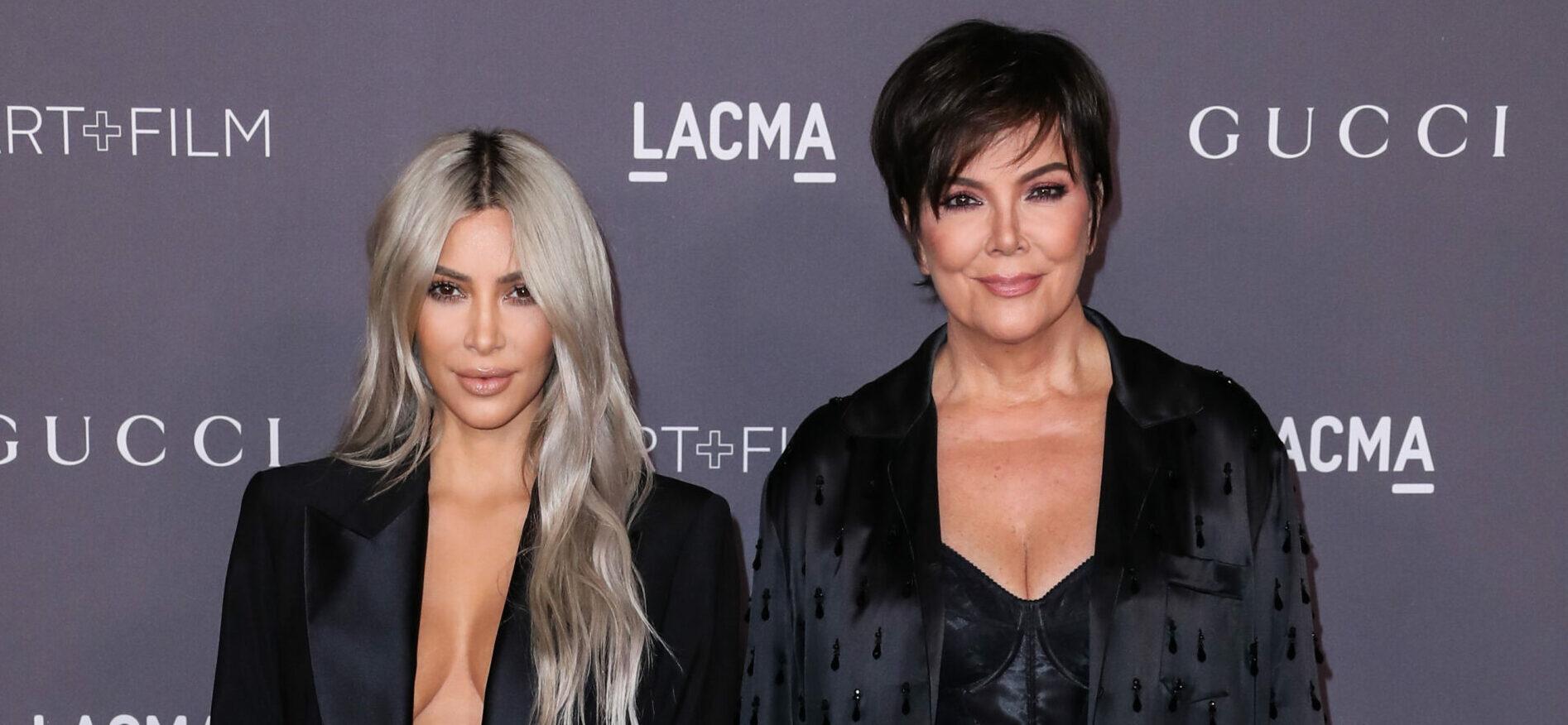 Kris Jenner and Kim Kardashian at the 2017 LACMA Art + Film Gala
