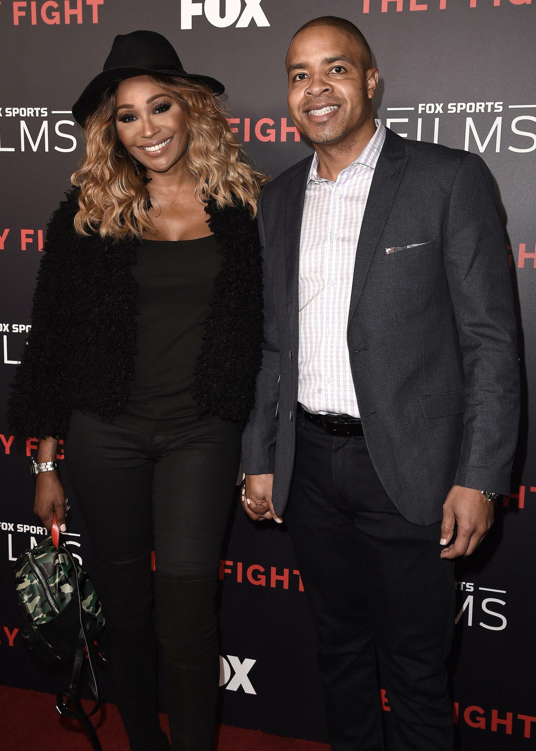 Cynthia Bailey & Mike Hill at the Los Angeles premiere of FOX Sports Films' "They Fight"