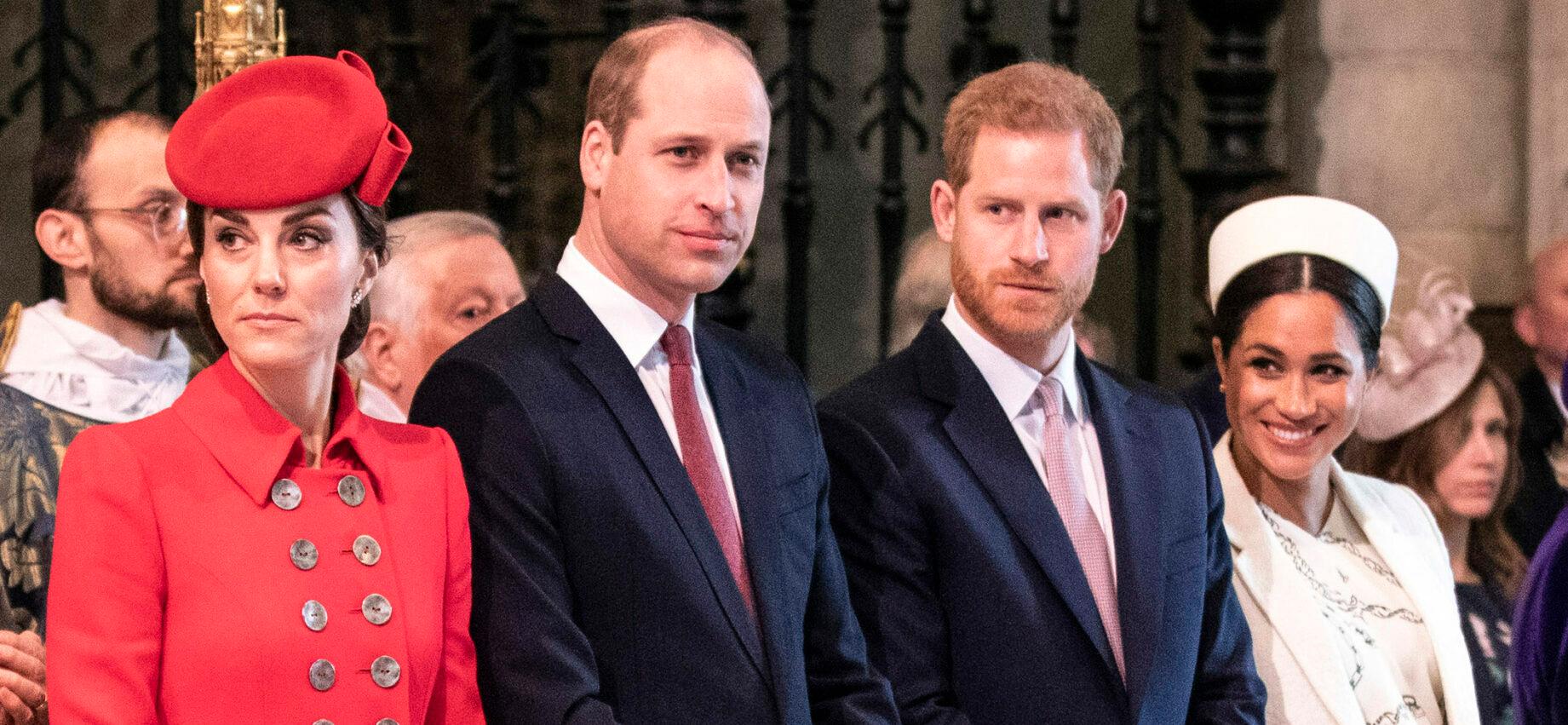 Members of The Royal Family attend the Commonwealth Service on Commonwealth Day, at Westminster Abbey, London, UK, on the 11th March 2019. Picture by Richard Pohle/WPA-Pool. 11 Mar 2019 Pictured: Catherine, Duchess of Cambridge, Kate Middleton, Prince William, Duke of Cambridge, Prince Harry, Duke of Sussex, Meghan Markle, Duchess of Sussex.