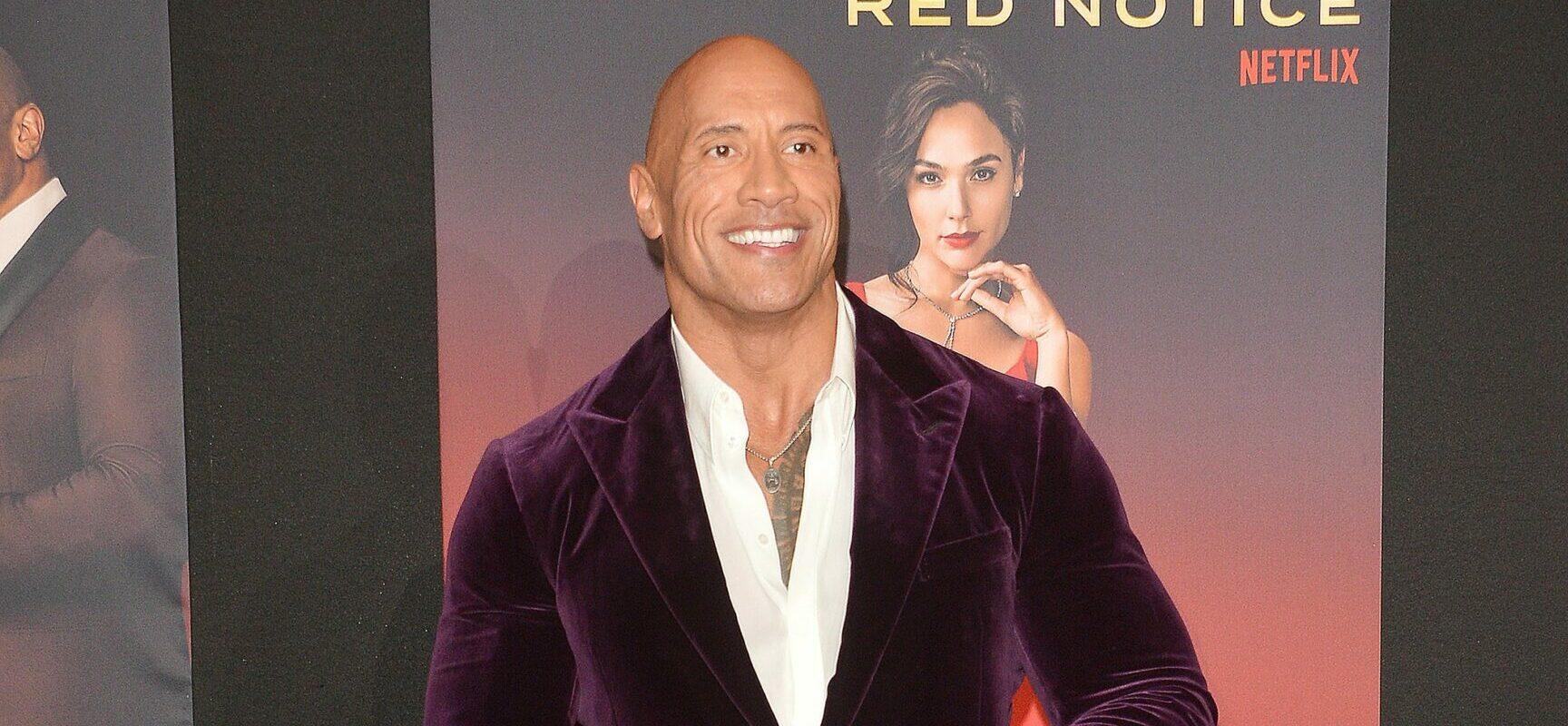 Dwayne Johnson at World Premiere Of Netflix's "Red Notice" - Arrivals