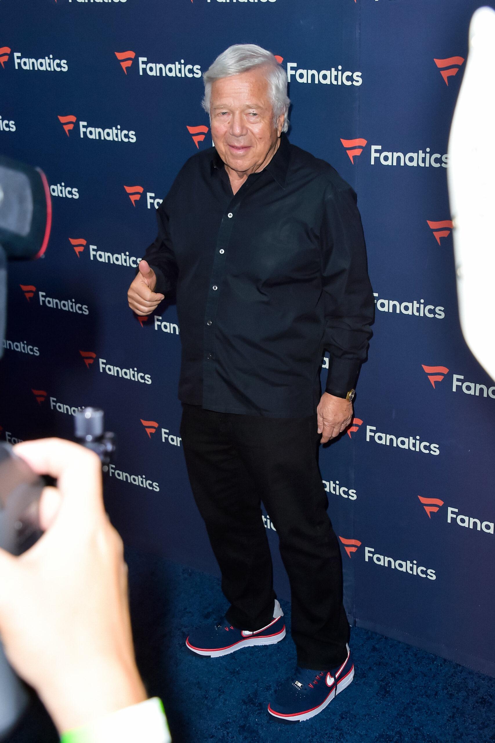 Robert Kraft attends Fanatics Superbowl Party at 3Labs in Culver City