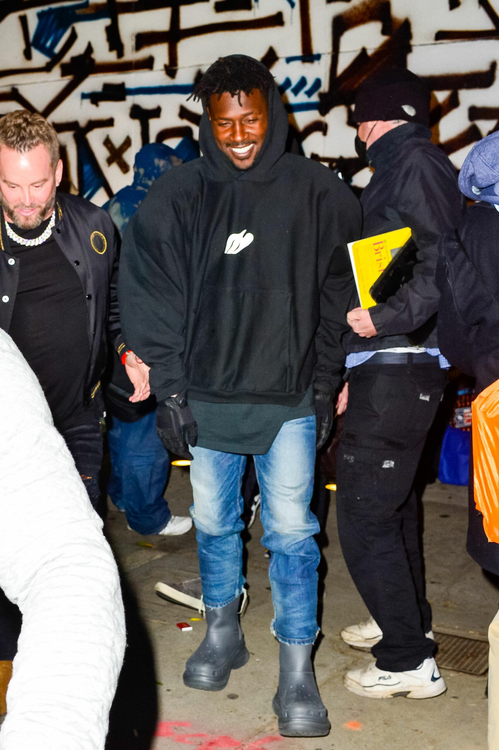 Antonio Brown outside Craig's Restaurant in West Hollywood