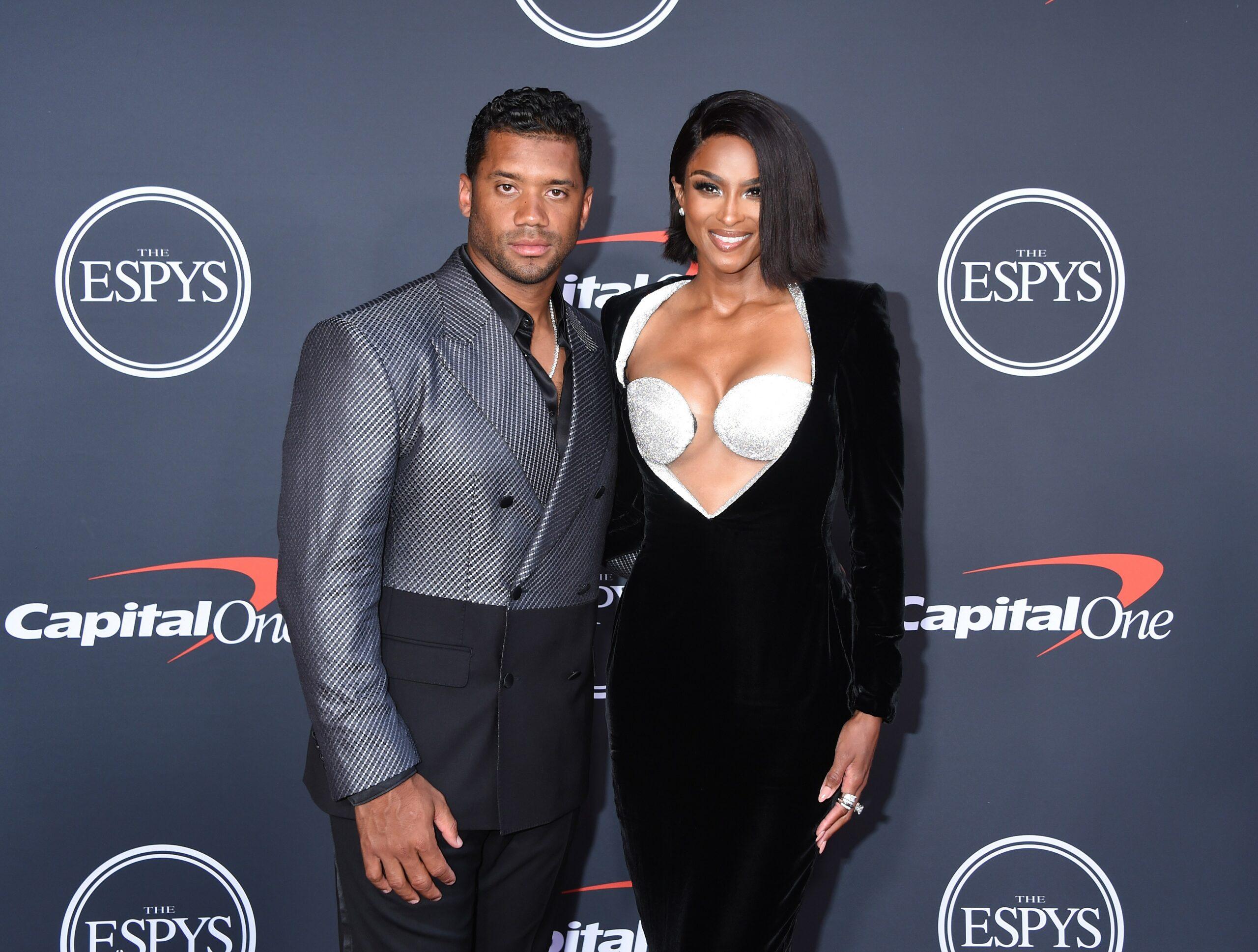 Russell Wilson and Ciara at the 2022 ESPY Awards