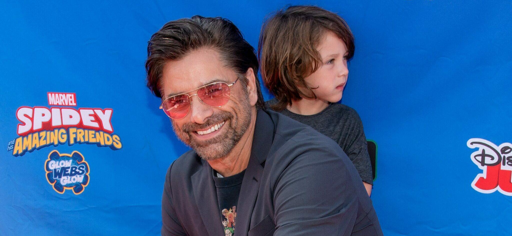 John Stamos and Billy Stamos attend Marvel's Spidey and his Amazing Friends ''Glow Webs Glow'.