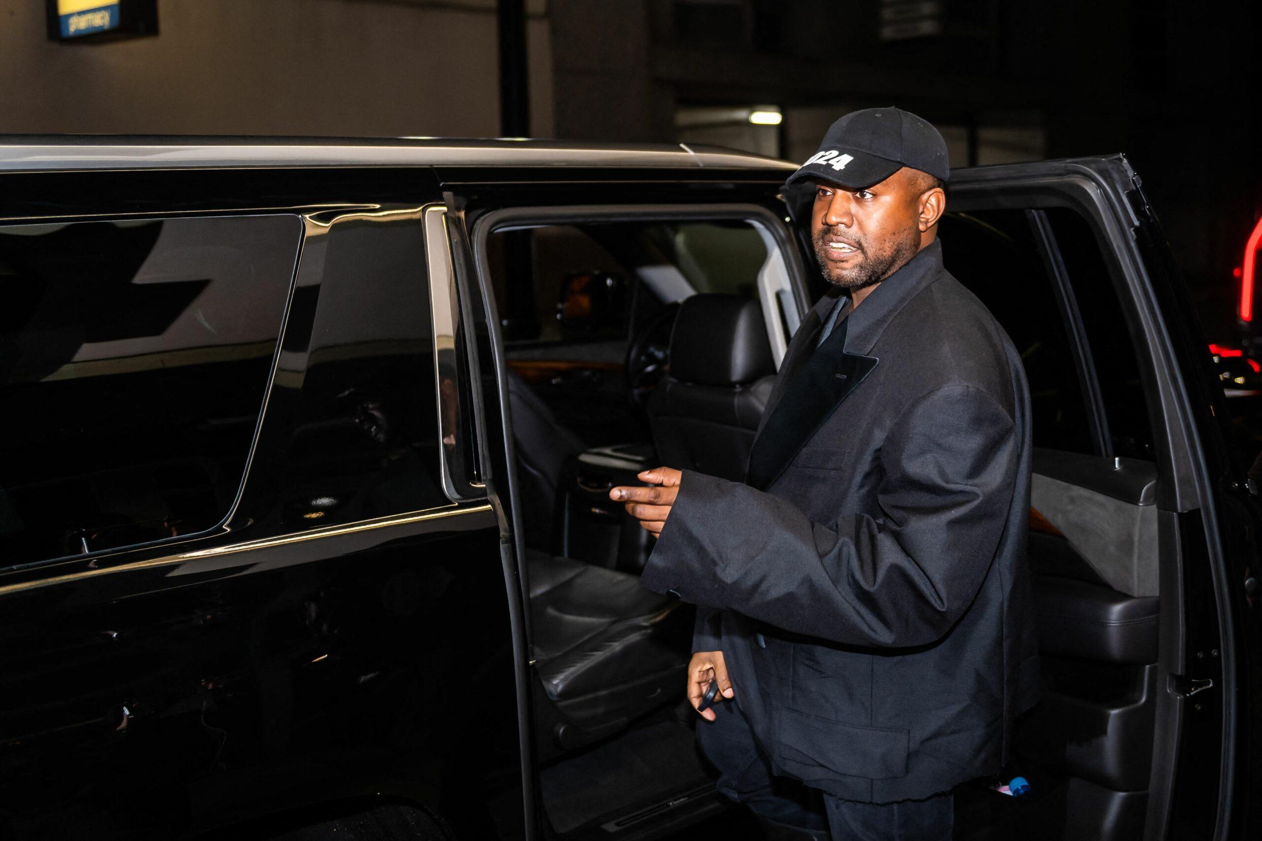 Kanye West was all smiles as he celebrated the screening of Candace Owens new documentary, The Greatest Lie Ever Sold: George Floyd and the Rise of BLM, Wednesday night.