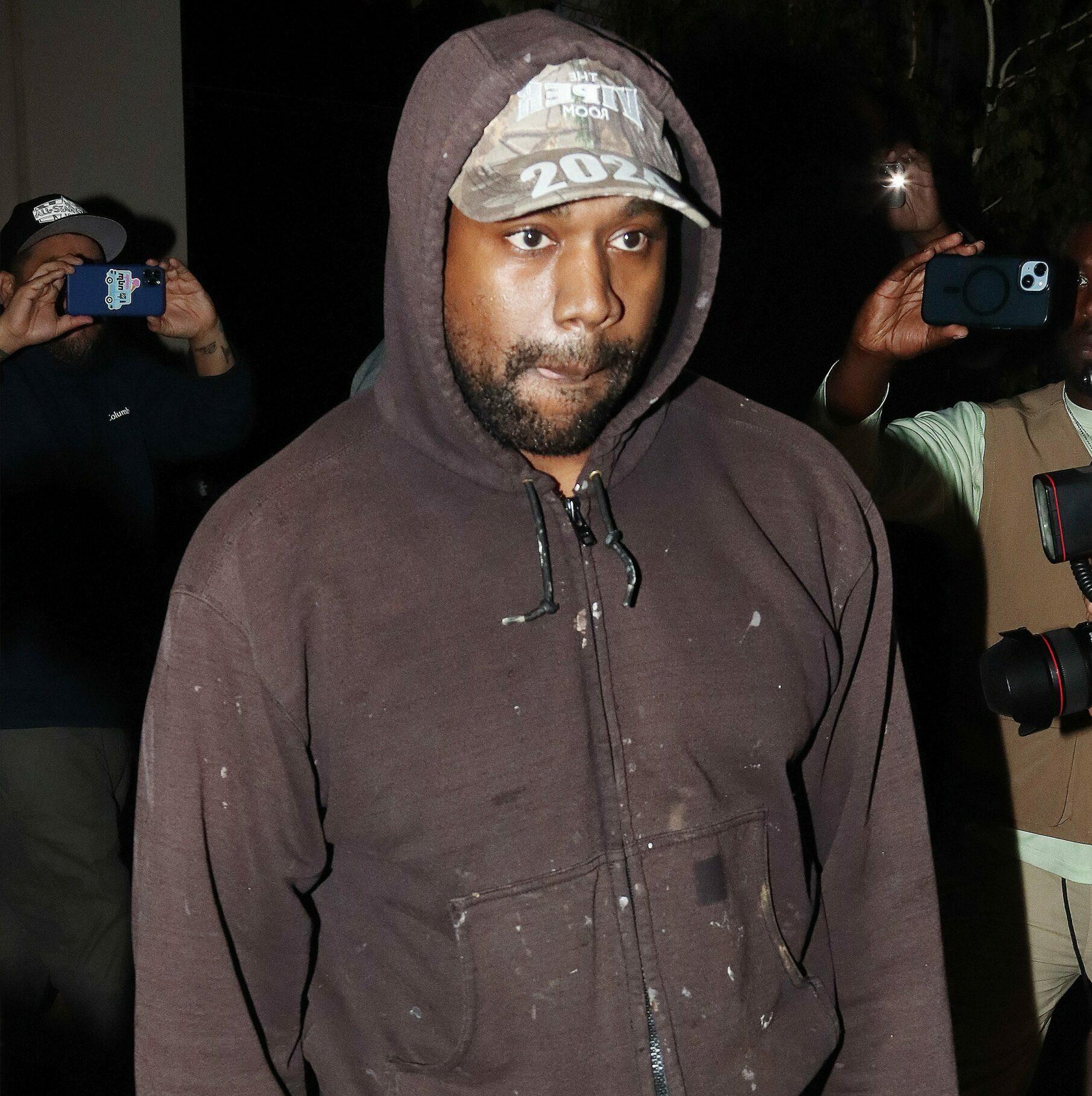 Kanye West leaving the gym in Los Angeles. 21 Oct 2022
