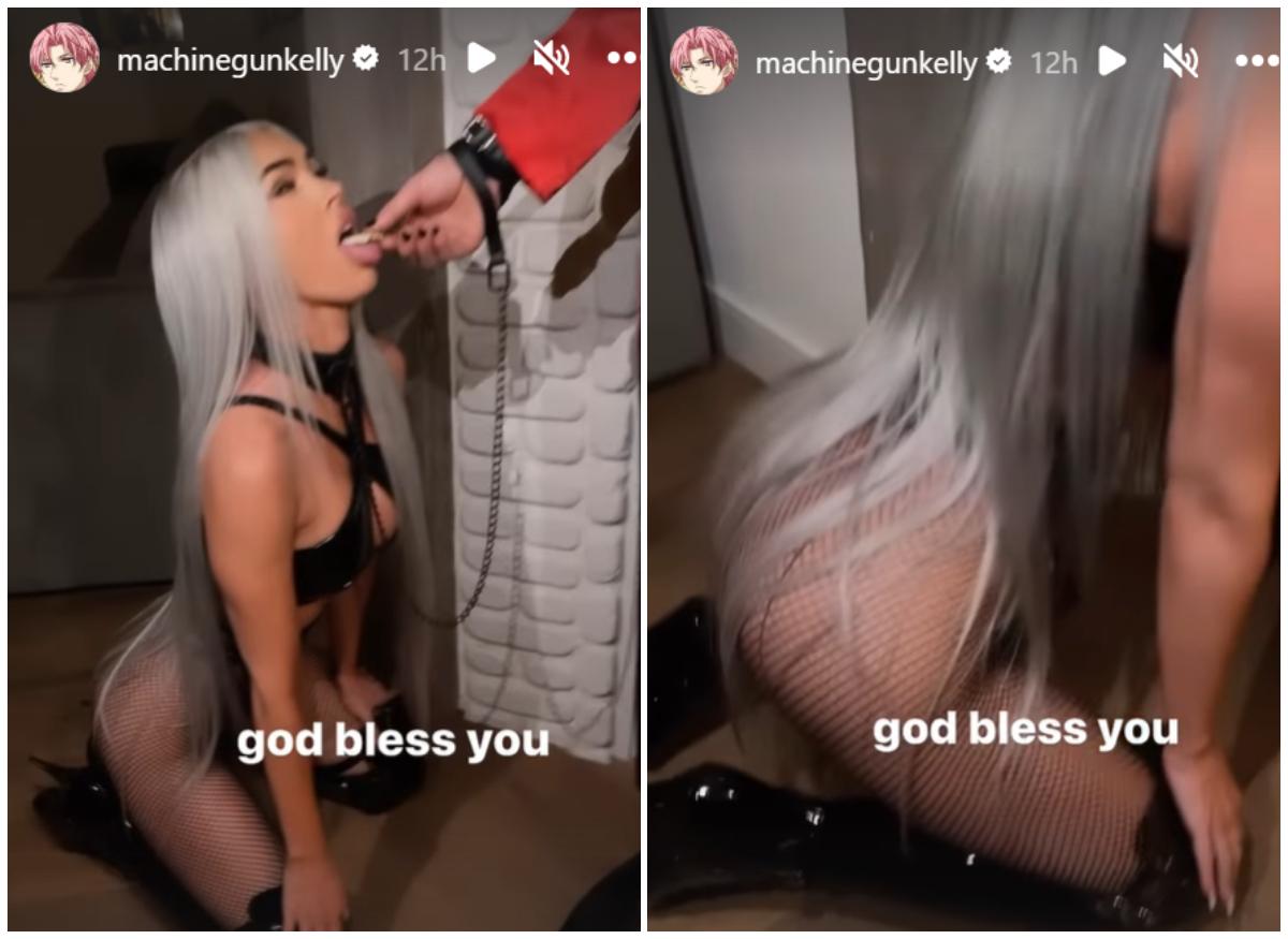 Megan Fox & MGK anger Instagram over Halloween communion