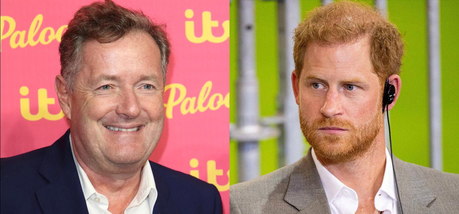 Portraits of Piers Morgan and Prince Harry