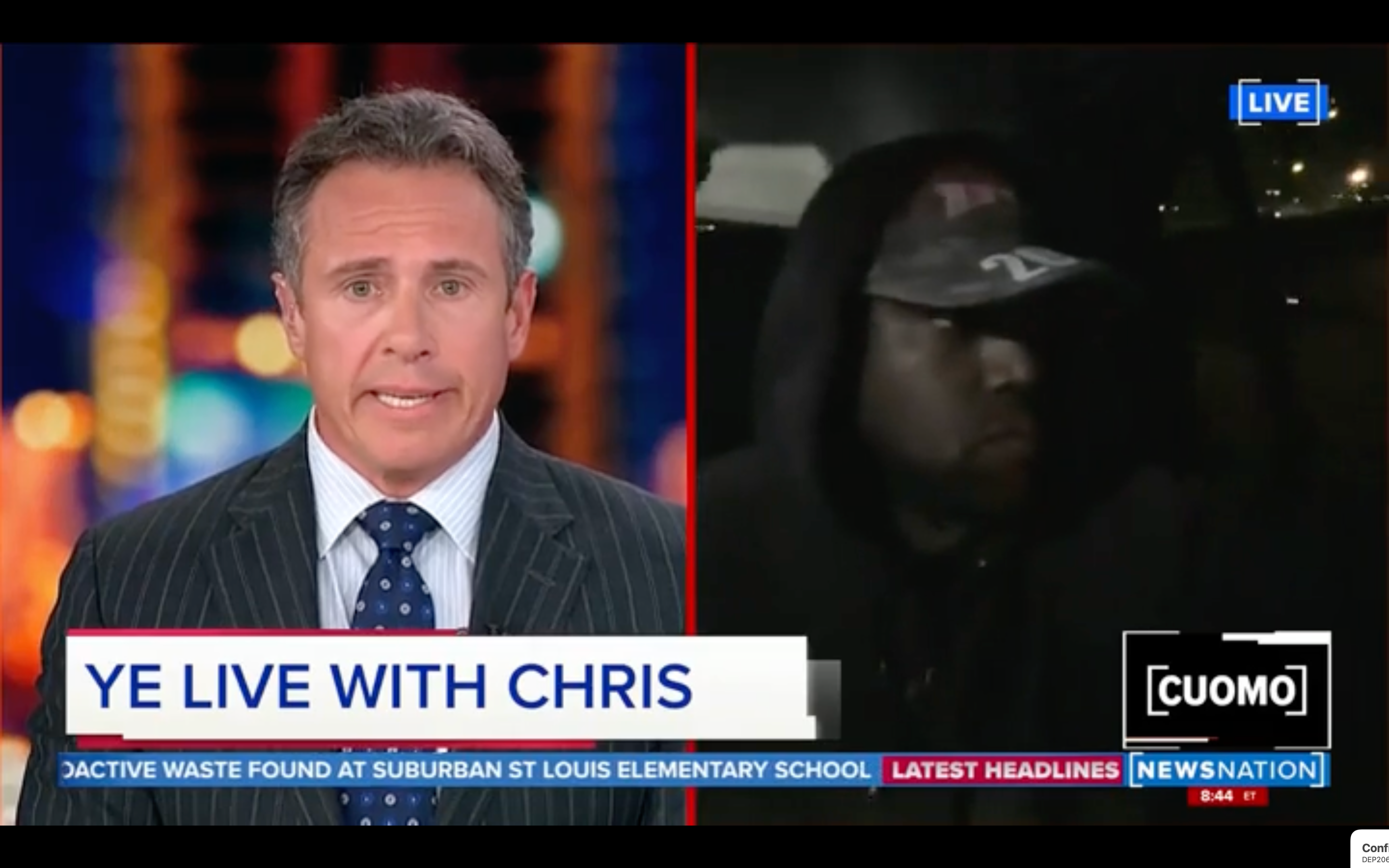 Chris Cuomo Shoots Down Kanye West's Racist Rant, 'That Is a Figment Of Your Imagination'