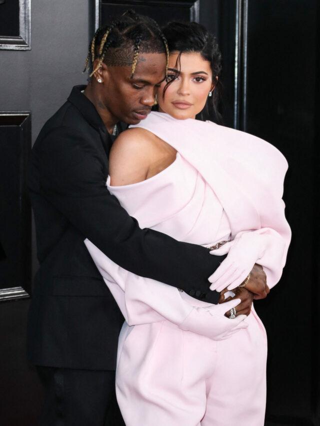 Travis Scott and Kylie Jenner at the 61st Annual GRAMMY Awards