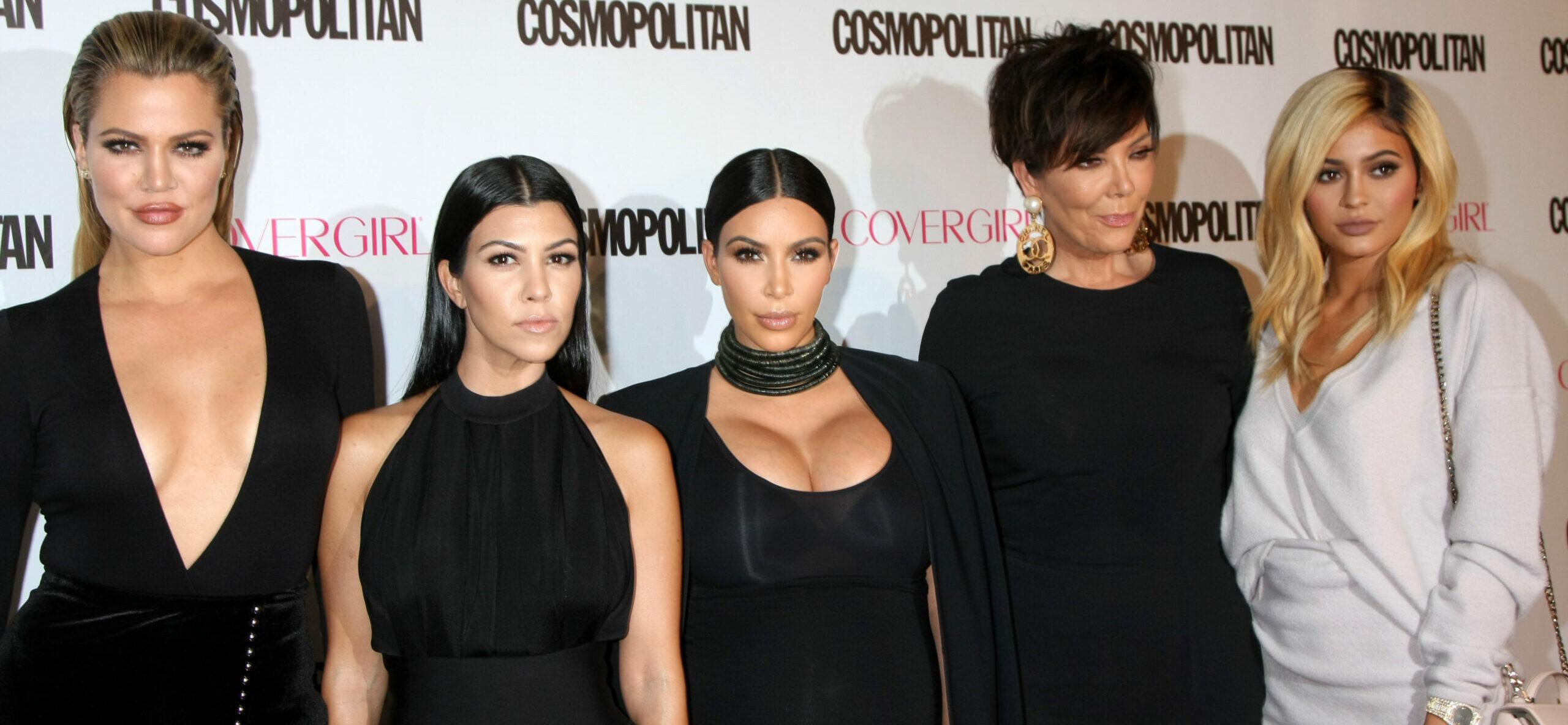 Kris Jenner and her daughters at Cosmopolitan Magazine's 50th Anniversary Party - Los Angeles