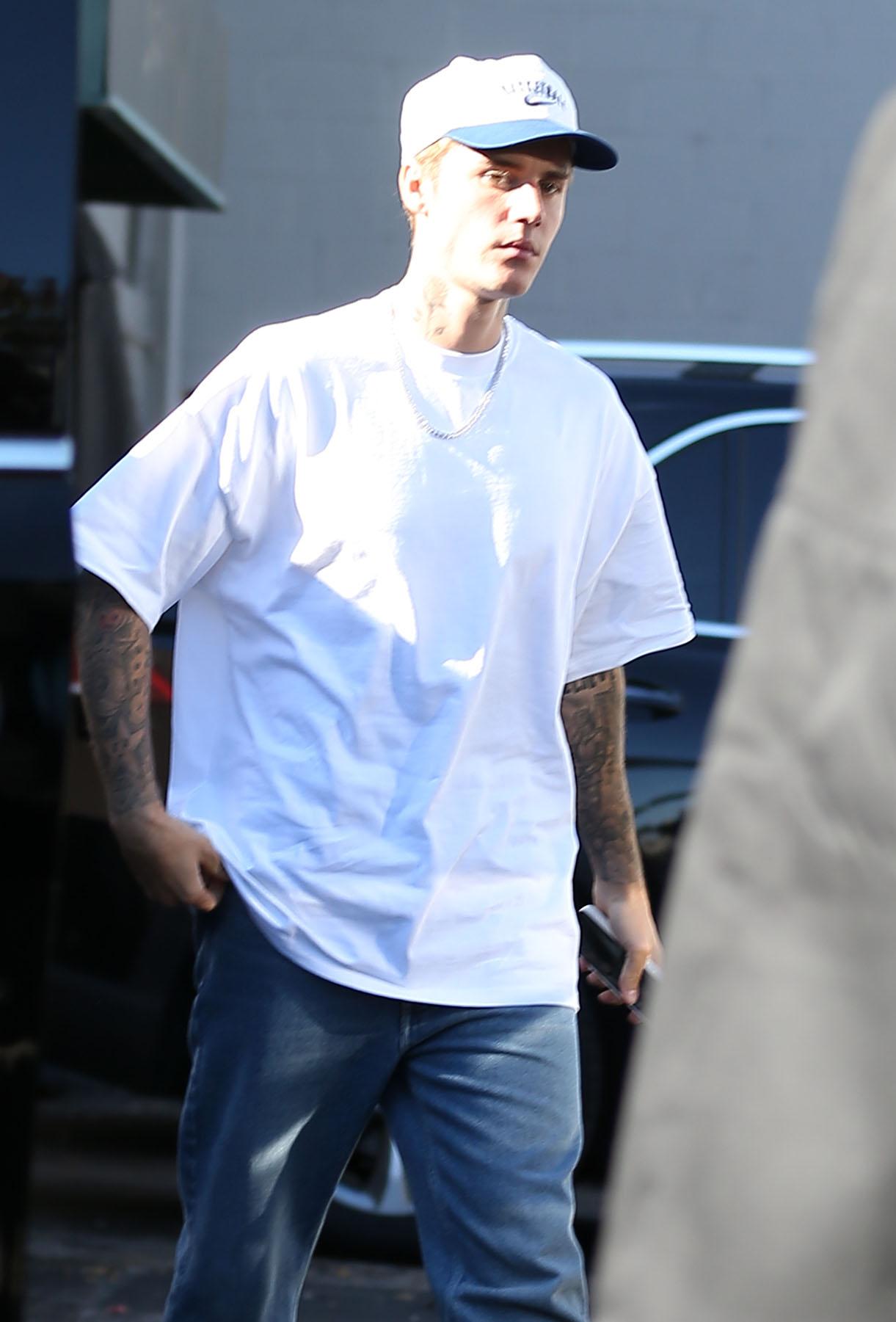 Justin Bieber is seen out and about in Los Angeles