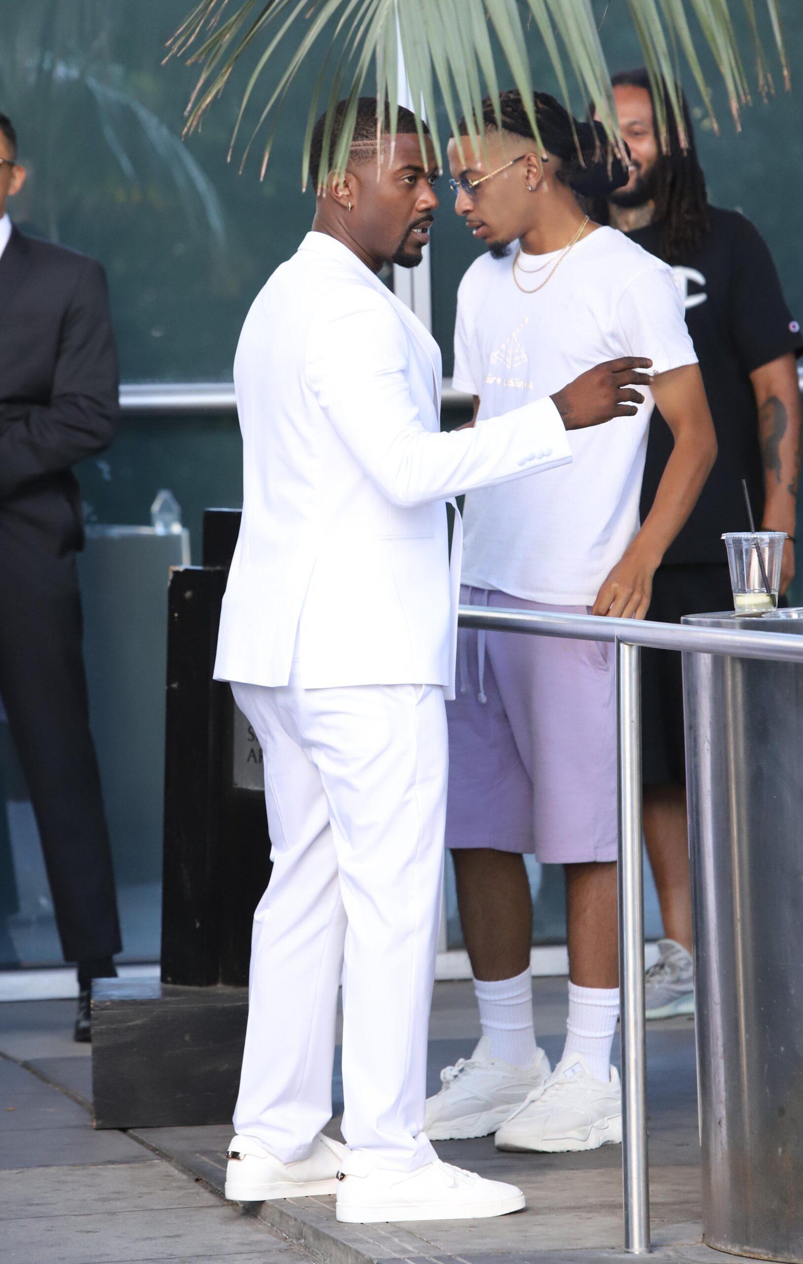 Ray J seen attending BET Awards amid speculation he hasn apos t handed over all of the sex tapes of him and Kim Kardashian to Kanye