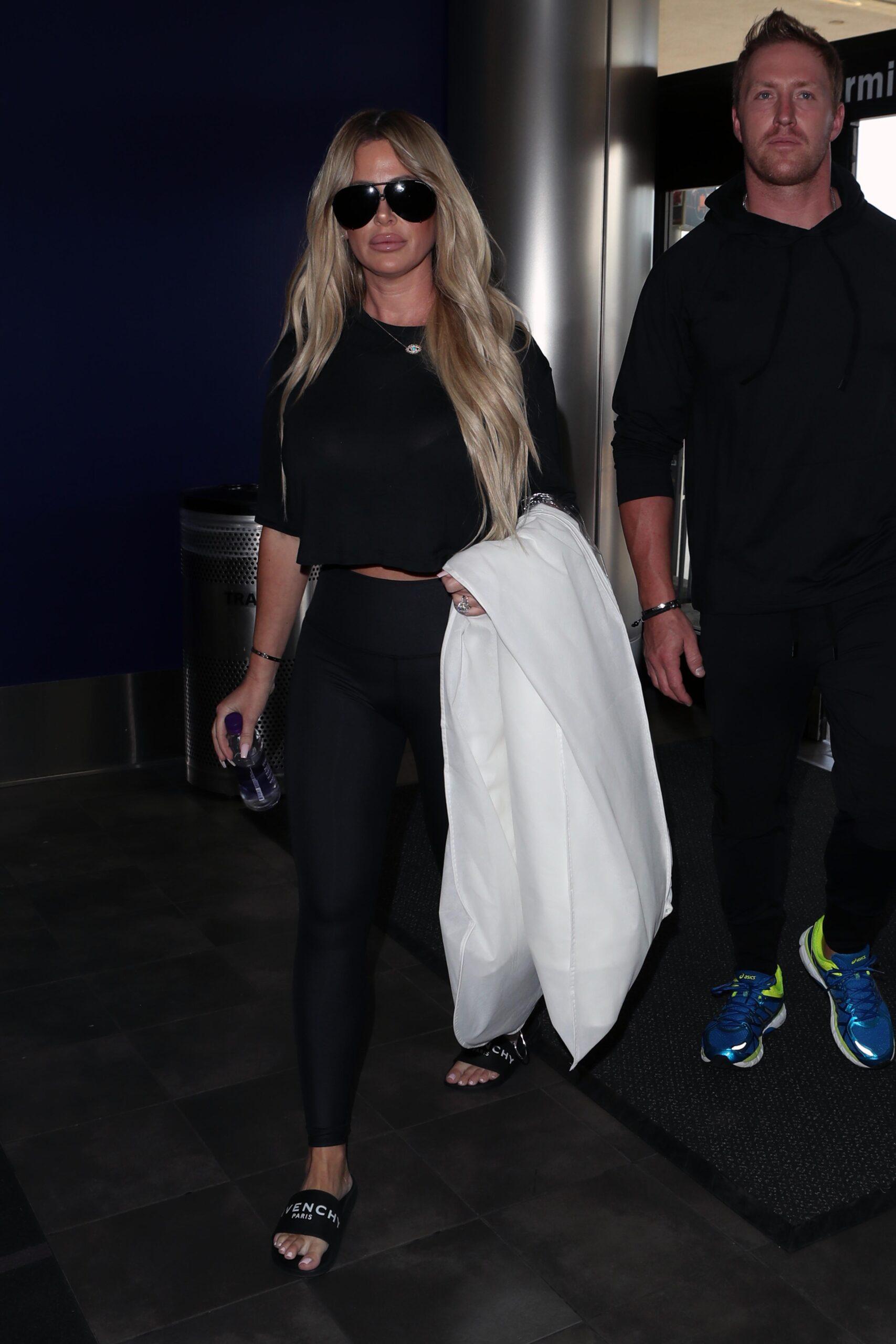 Kim Zolciak seen departing LAX airport