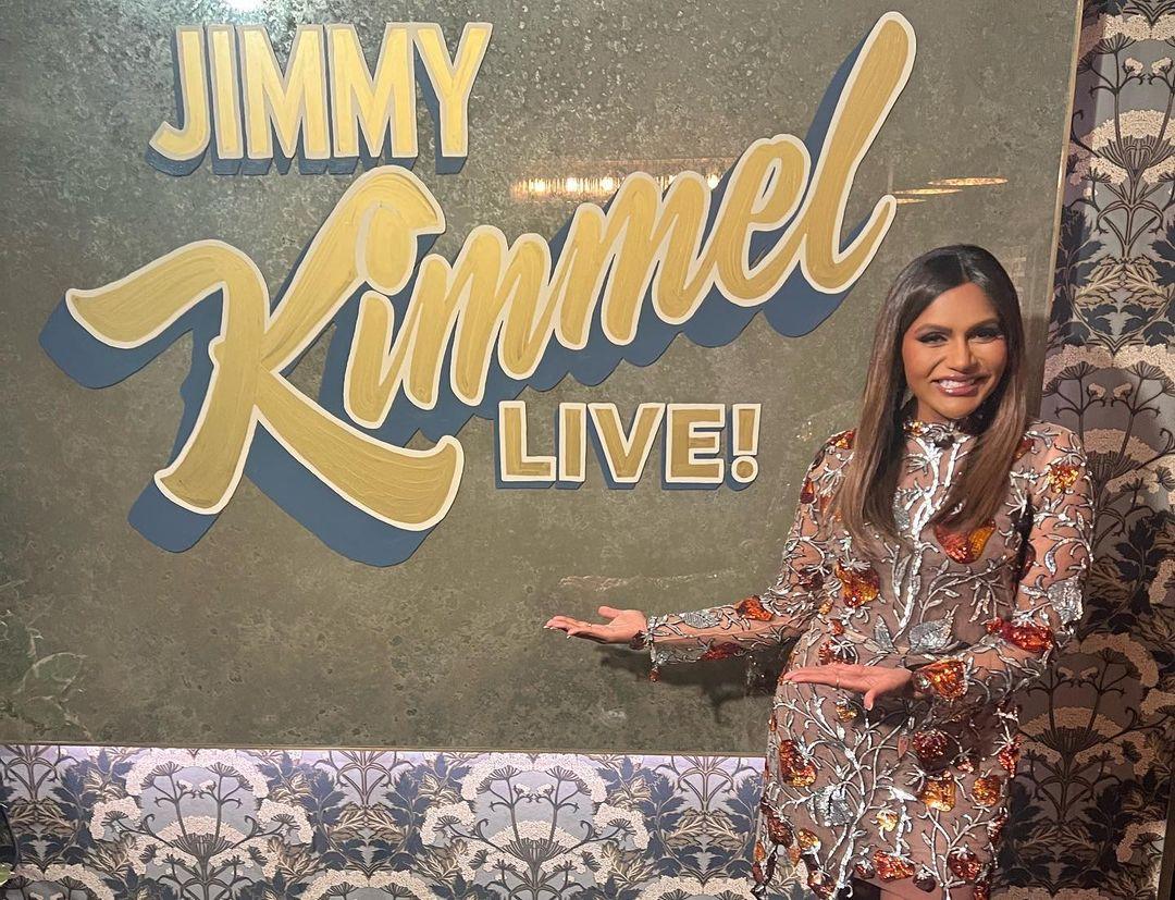 Mindy Kaling at Jimmy Kimmel Live