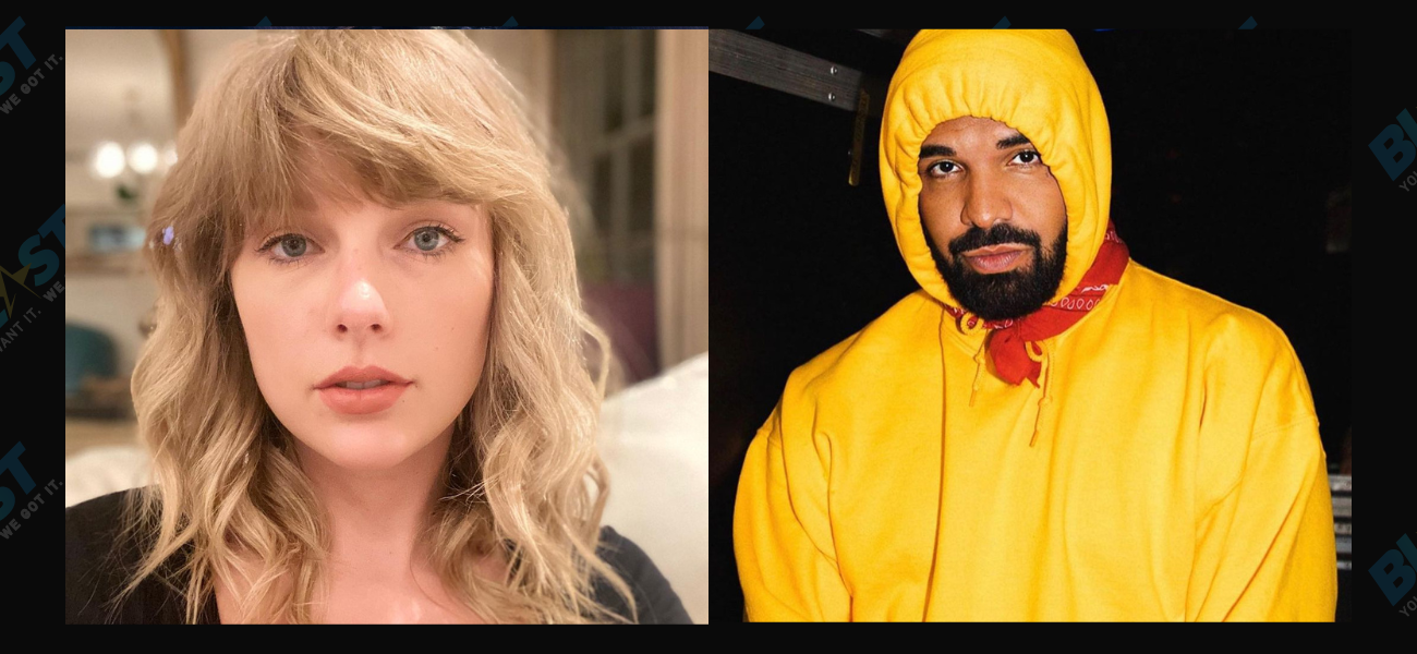 Taylor Swift and Drake collage