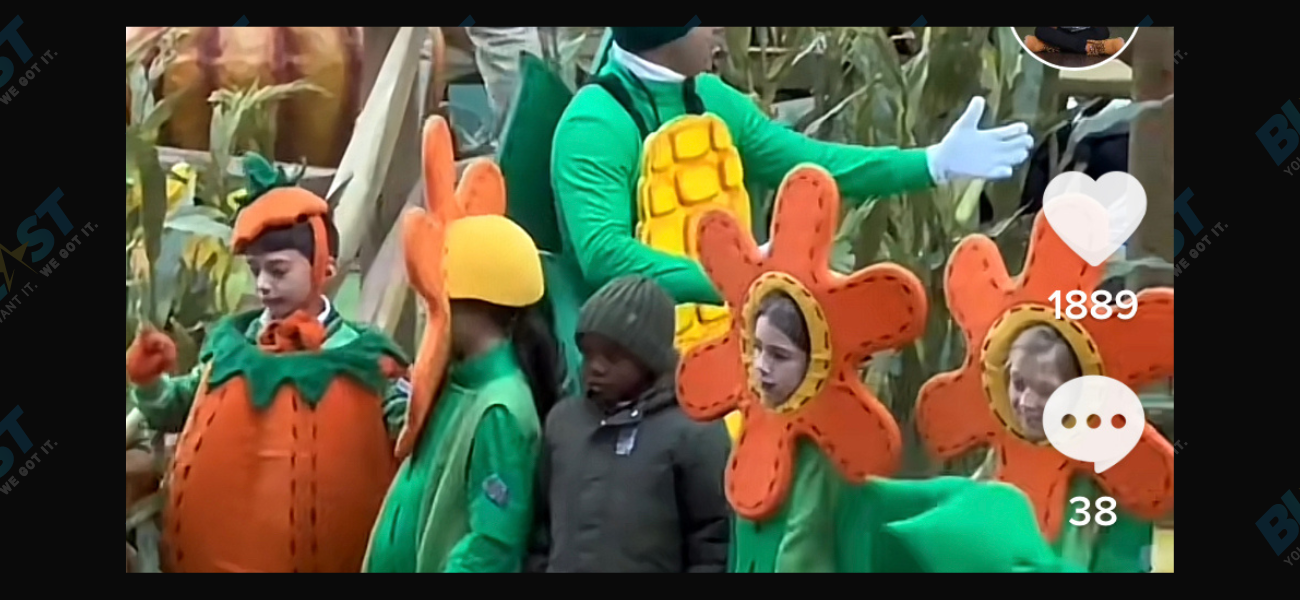 Corn Kid at the Thanksgiving parade