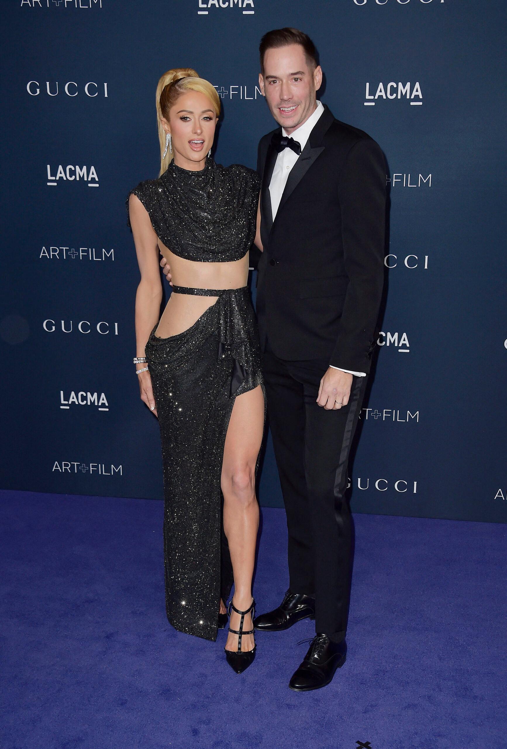Paris Hilton and Carter Reum attend the 11th Annual LACMA Art + Film Gala - Arrivals