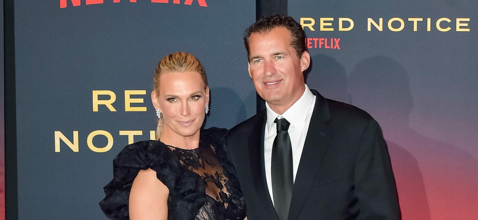 Scott Stuber and Molly Sims at Netflix Premiere of Red Notice