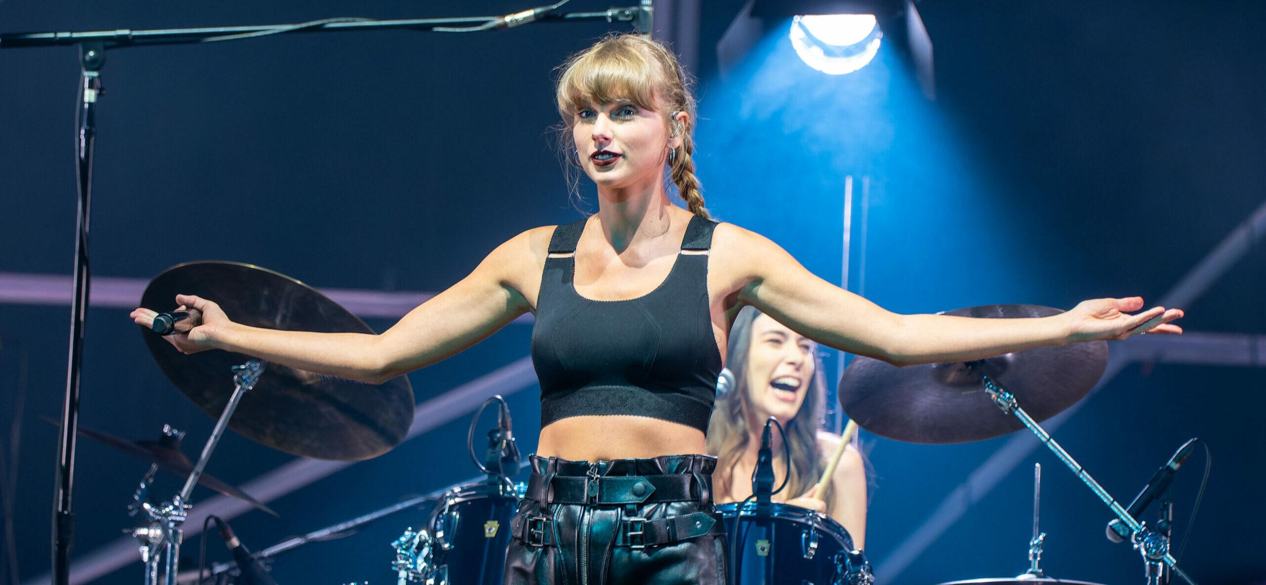 Taylor Swift makes a surprise guest appearance during Haims show at the O2 Arena