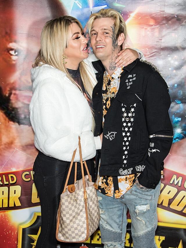 Melanie Martin & Aaron Carter at Celebrity Boxing event in Philadelphia, PA