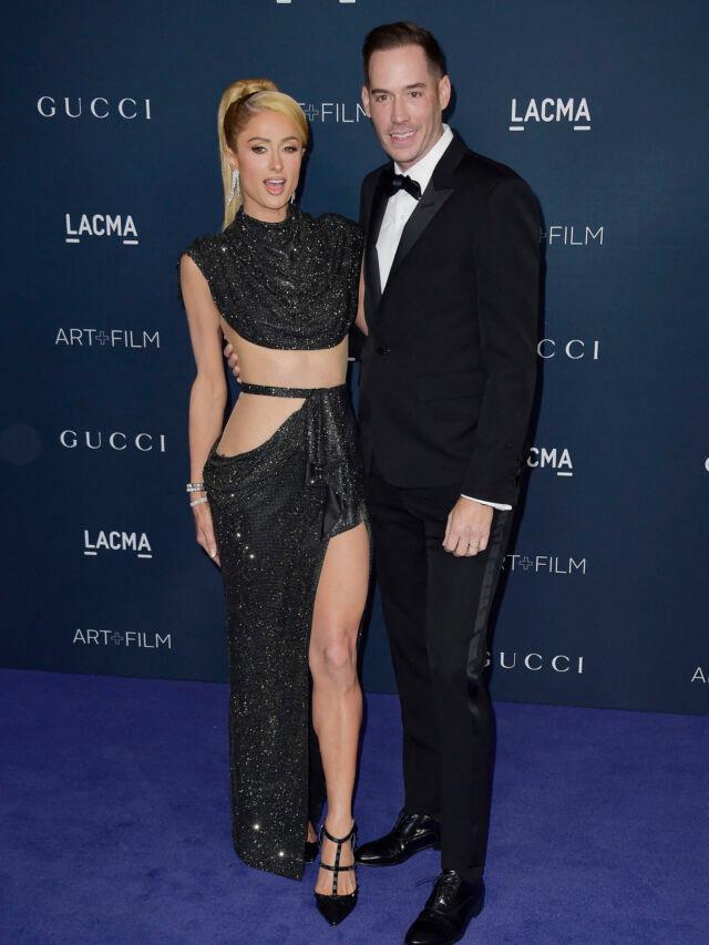 Paris Hilton and Carter Reum attend the 11th Annual LACMA Art + Film Gala - Arrivals