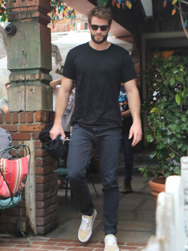 Liam Hemsworth and Gabriella Brooks lunch at the Ivy in West Hollywood
