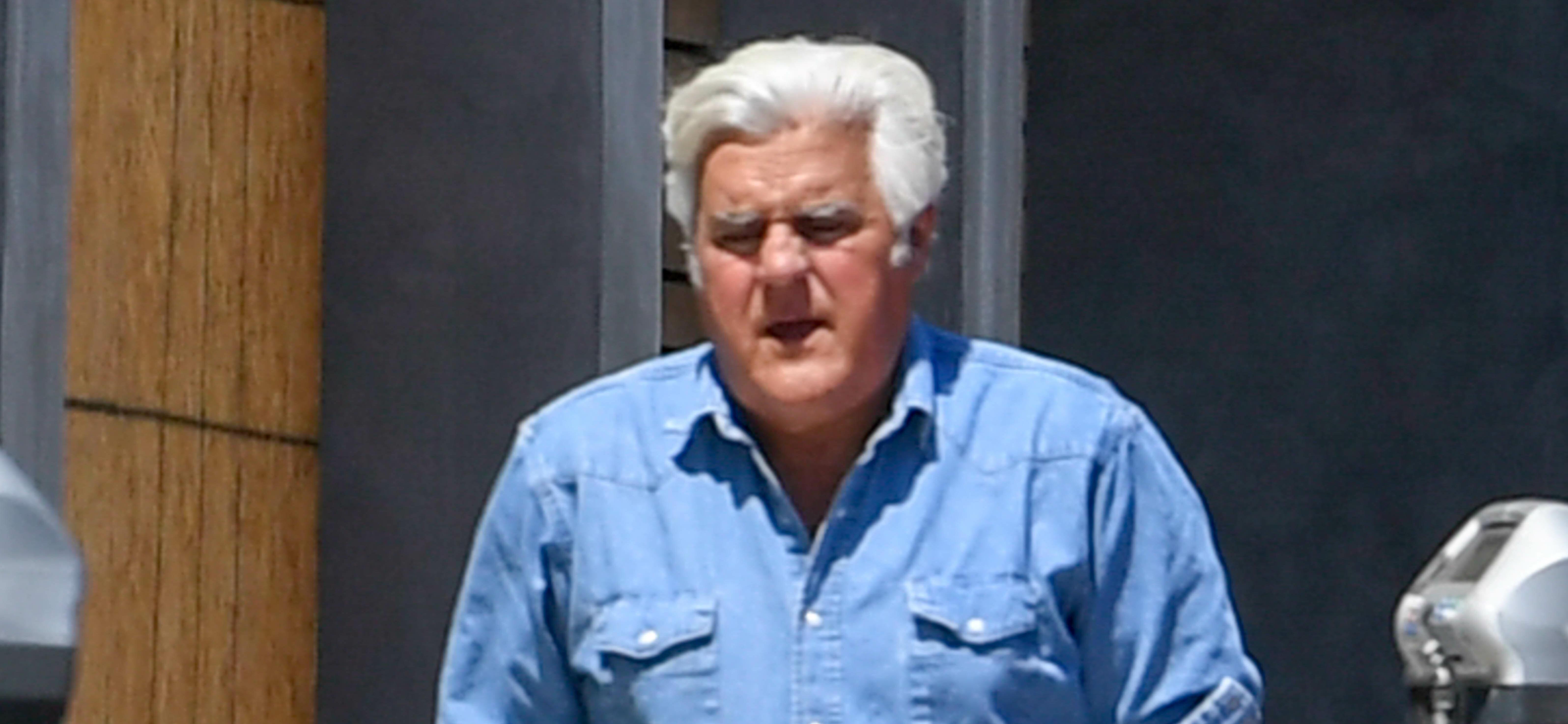 Jay Leno films in a classic Barracuda