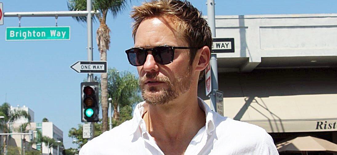 Alexander Skarsg rd Seen Leaving Business Lunch in Los Angeles CA