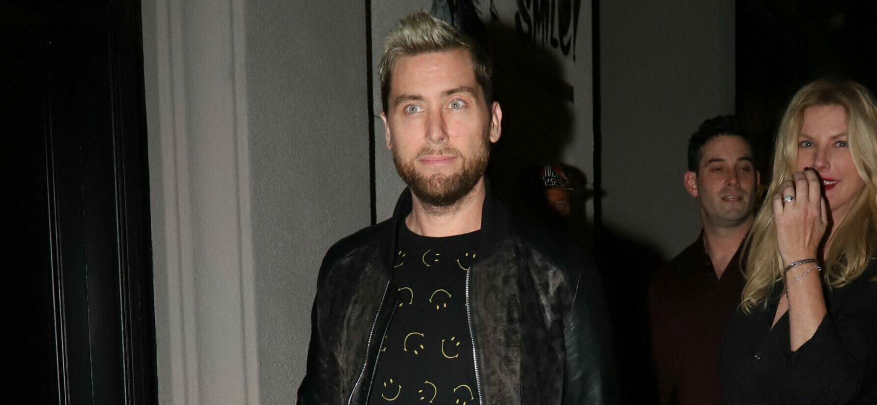 Lance Bass seen with husband and friends going to Craig apos s for dinner